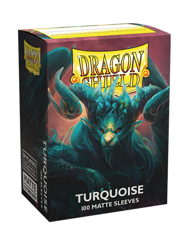 100 Dragon Shield Matte : Turquoise 