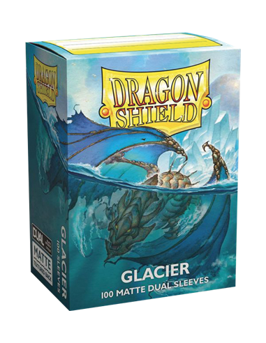 100 Dragon Shield Dual Matte : Glacier
