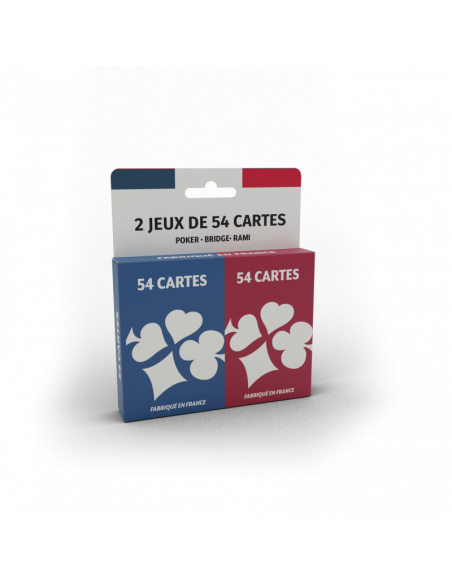 Ducale - Jeu de 54 cartes x2 - Rami Basic Ecopack