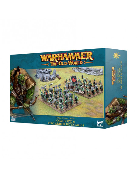 Warhammer - The Old World - Bande de Boyz Orques et de Flèch' Boyz Orques