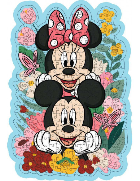 Puzzle en Bois - Forme - 300 pièces - Mickey - Fungames