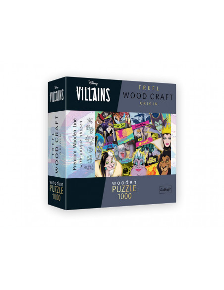 Puzzle 1000 Pièces en Bois - Disney Villains