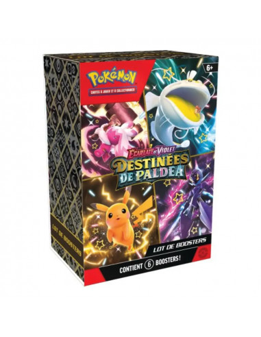 Pokémon EV4.5 - Destinées de Paldea : Bundle de 6 Boosters