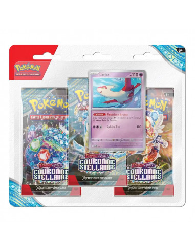 Pokémon EV07 - Couronne Stellaire : Pack 3 Boosters