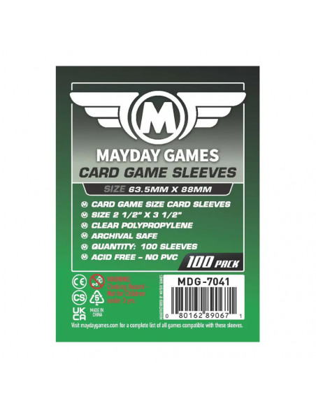 Protège Cartes - 63.5x88mm (x100) Mayday Games