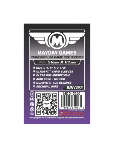 Protège Cartes - 56x87mm (x100) Mayday Games