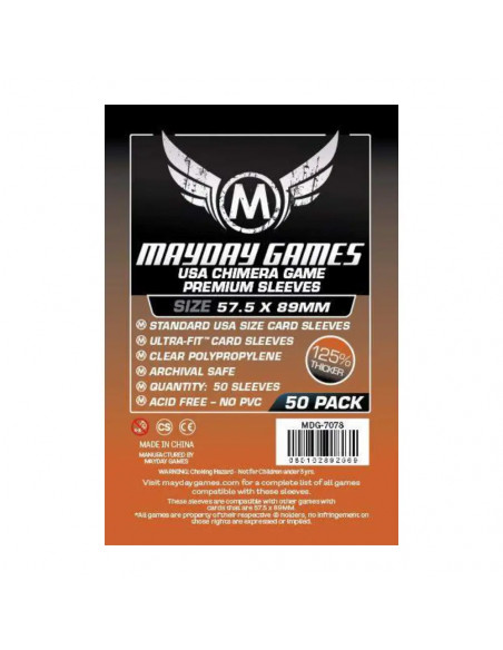 Protège Cartes Premium - 57.5x89mm (x50) Mayday Games