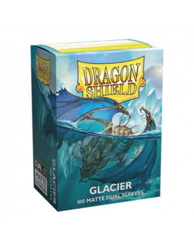 100 Dragon Shield Dual Matte : Glacier