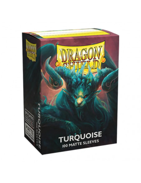 100 Dragon Shield Matte : Turquoise