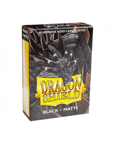 60 Dragon Shield Matte Japanese sleeves : Black