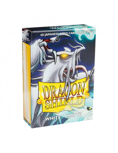 60 Dragon Shield Matte Japanese sleeves : White