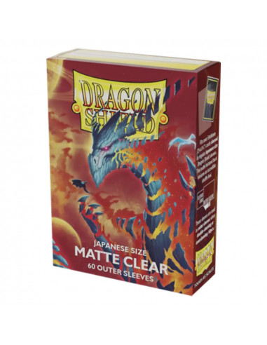 60 Dragon Shield Matte Japanese Outer sleeves : Matte Clear