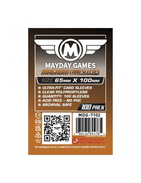 Protège Cartes - 65x100mm (x100) Mayday Games