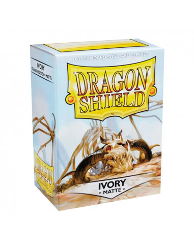 100 Dragon Shield Matte : Ivory