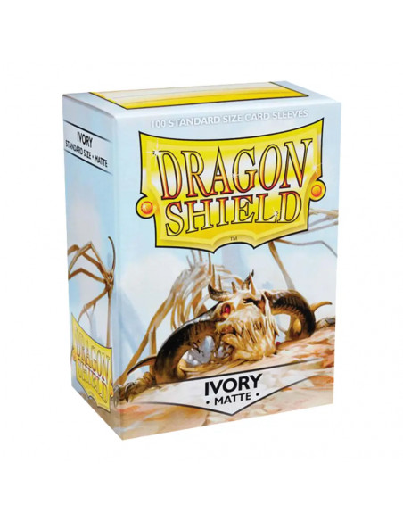 100 Dragon Shield Matte : Ivory