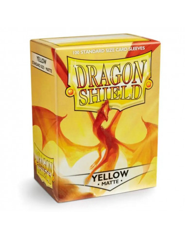 100 Dragon Shield Matte : Yellow