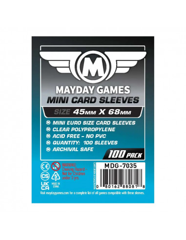 Protège Cartes - 45x68mm (x100) Mayday Games