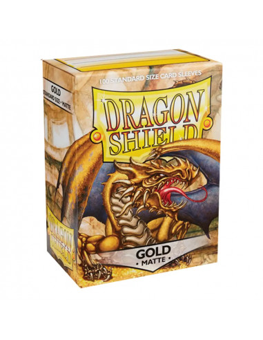 100 Dragon Shield Matte : Gold