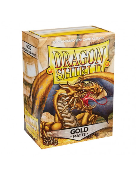 100 Dragon Shield Matte : Gold