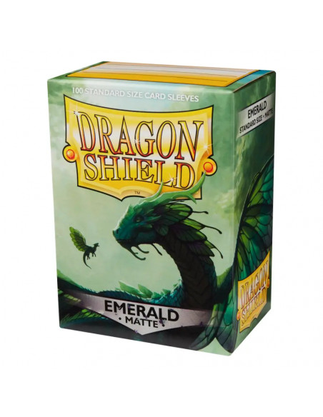 100 Dragon Shield Matte : Emerald