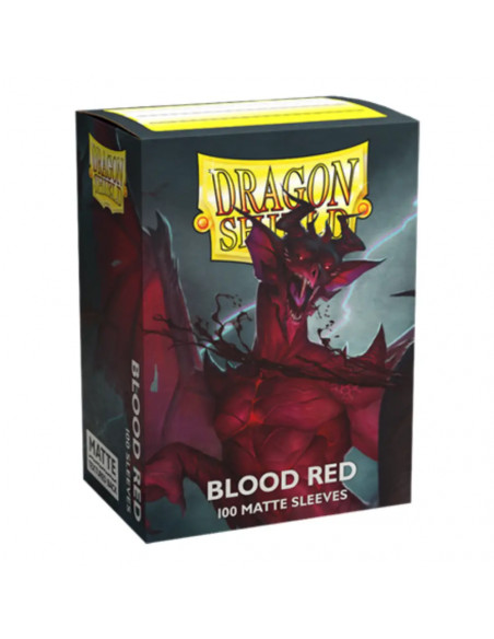 100 Dragon Shield Matte : Blood Red