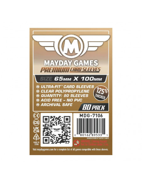 Protège Cartes Premium - 65x100mm (x80) Mayday Games