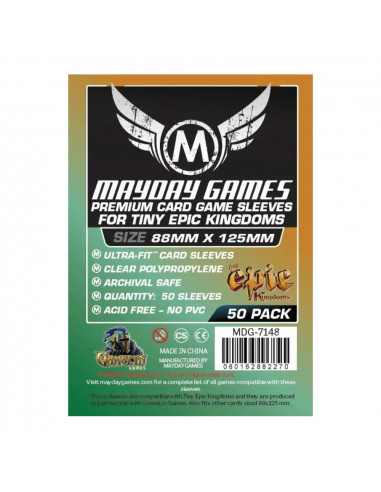 Protège Cartes Premium - 88x125mm (x50) Mayday Games