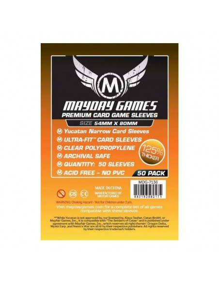 Protège Cartes Premium - 54x80mm (x50) Mayday Games