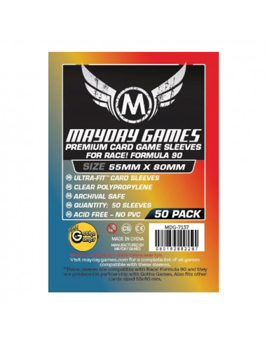 Protège Cartes Premium - 55x80mm (x50) Mayday Games