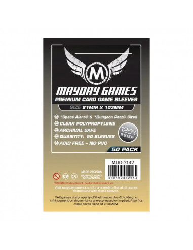 Protège Cartes Premium - 61x103mm (x50) Mayday Games