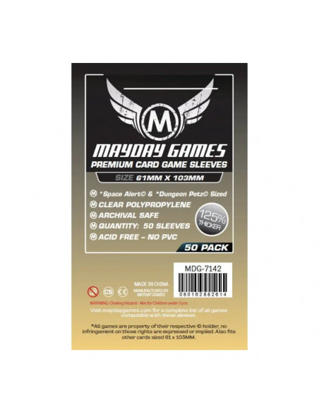 Protège Cartes Premium - 61x103mm (x50) Mayday Games