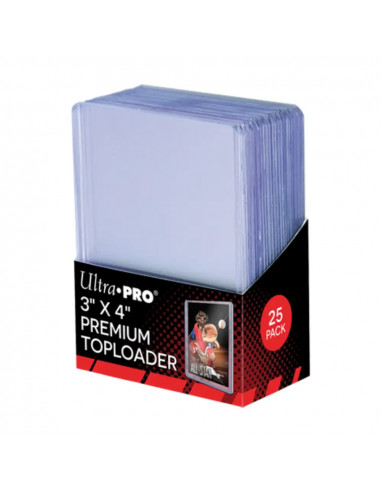 Ultra PRO 3" x 4" Super Clear Premium Toploader - Pack de 25