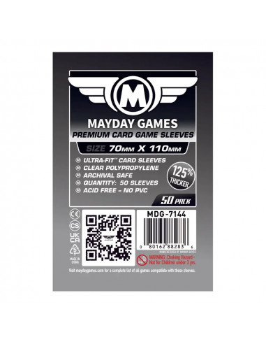 Protège Cartes Premium - 70x110mm (x50) Mayday Games