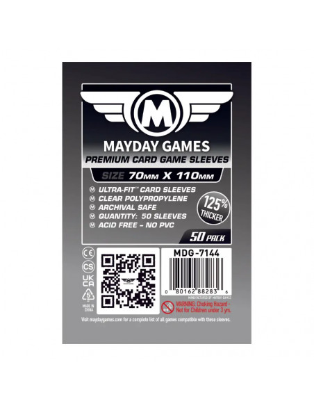 Protège Cartes Premium - 70x110mm (x50) Mayday Games