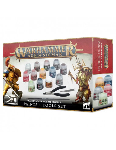 Citadel : Peinture - Warhammer Age of Sigmar Paint + Tools Set