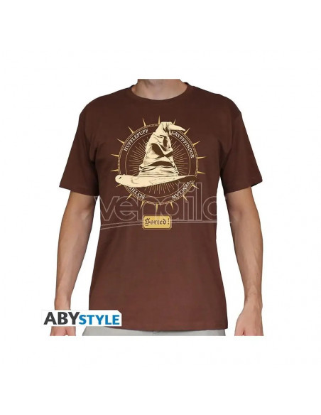 Harry Potter - Tshirt Choixpeau Marron