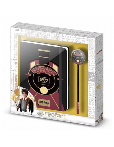 Harry Potter - Coffret Cadeau Carnet de notes + Stylo Poudlard Express