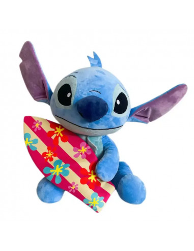 Peluche Disney - Stitch avec une Planche de Surf