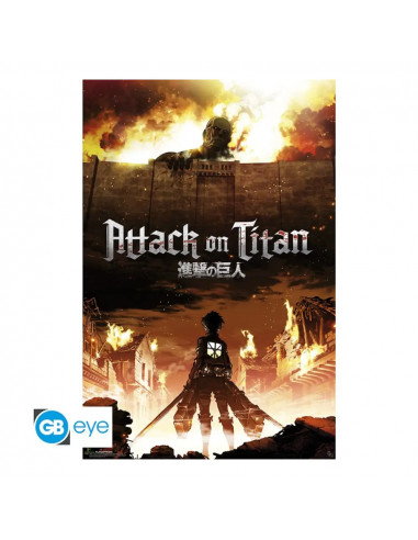 Poster Maxi Attack On Titan (91,5x61) - Key Art