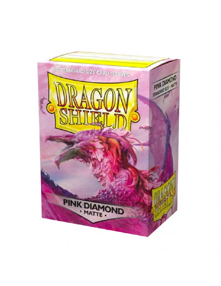 100 Dragon Shield Matte : Pink Diamond