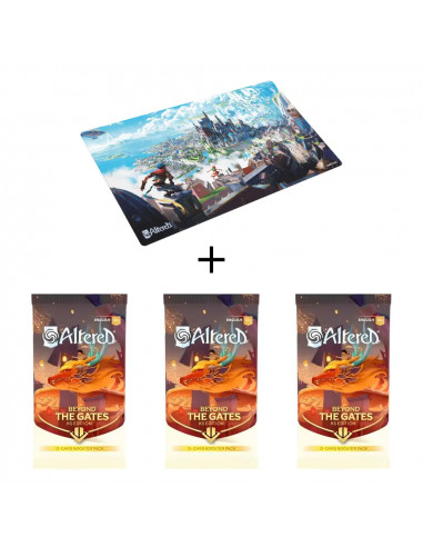 Altered - Au Delà des Portes : Pack 3 Boosters KS Edition + 1 Tapis FR (Arkaster)