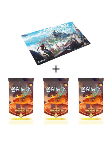 Altered - Au Delà des Portes : Pack 3 Boosters KS Edition + 1 Tapis FR (Arkaster)