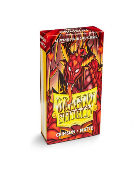 60 Dragon Shield Matte Japanese sleeves : Crimson