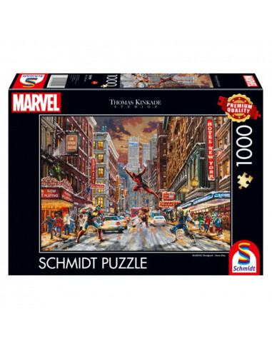 Puzzle 1000 pièces - Marvel Deadpool : Journée enneigée