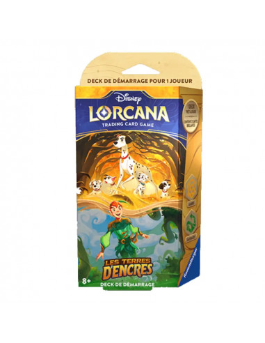 Disney Lorcana - Les Terres d'Encres (Set 3) - Deck de Démarrage : 101 Dalmatiens et Peter Pan FR