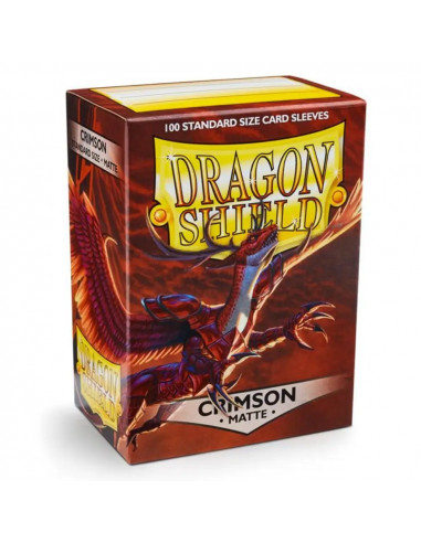 100 Dragon Shield Matte : Crimson