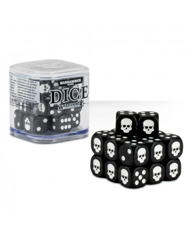 Set de 20 dés Warhammer Noir 12mm