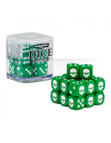 Set de 20 dés Warhammer Vert 12mm