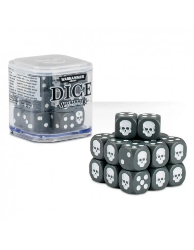 Set de 20 dés Warhammer Gris 12mm