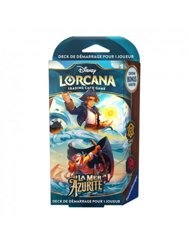 Disney Lorcana - La Mer Azurite (Set 6) - Deck de Démarrage Jim Hawkins et Tigrou